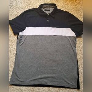 Mens color block short sleeve polo size XL
